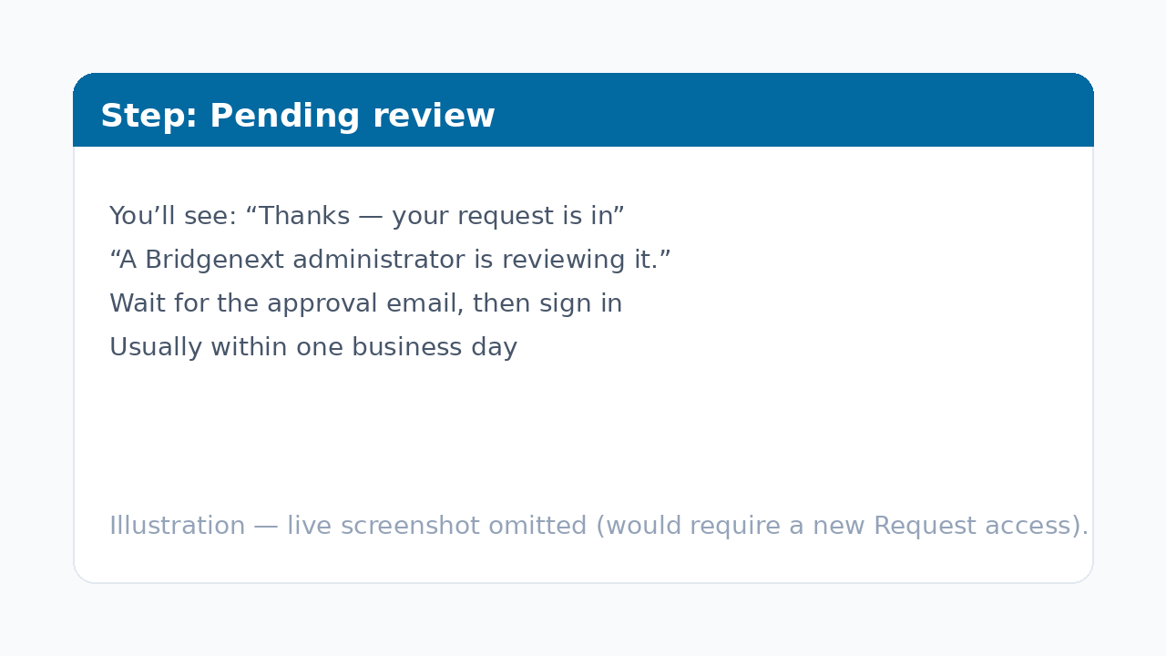 Pending review guidance